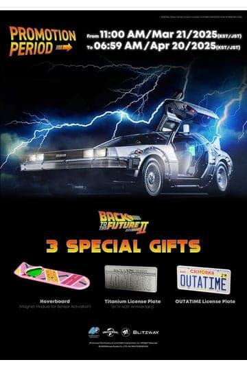 Back to the Future II Premium UMS vehicle 1/6 Time Machine 74 cm