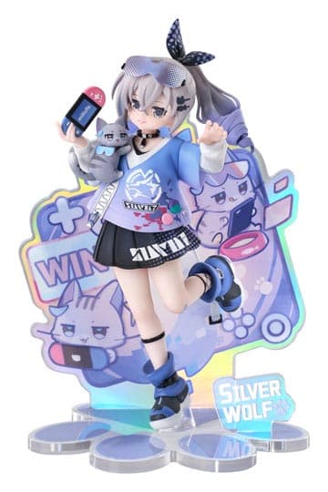 Honkai: Star Rail Rise Up Little Cat Series PVC Statue Silver Wolf Ver. 19 cm