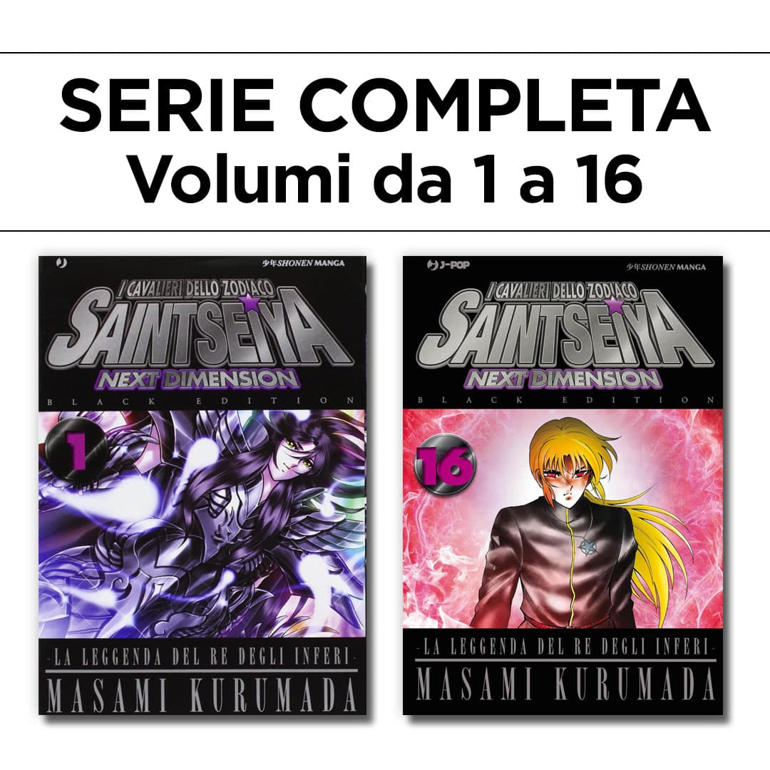 I Cavalieri dello Zodiaco - Saint Seiya - Next Dimension 1/16 - Black Edition - Serie Completa - Jpop - Italiano