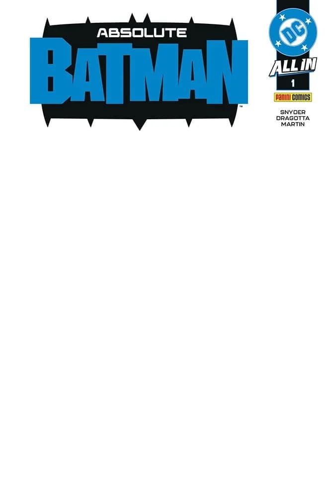 Absolute Batman 1 - Blank Variant - Panini Comics - Italiano