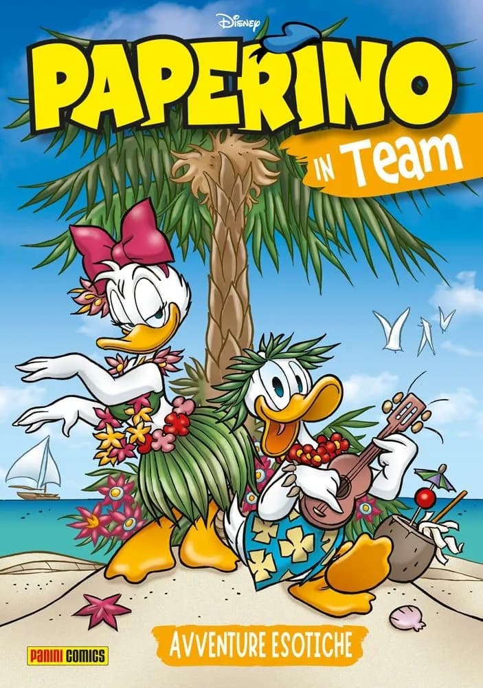 Paperino in Team - Avventure Esotiche - Con Statuina Gold di Qui - Disney Team 114 - Panini Comics - Italiano