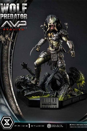 Alien vs. Predator Real Elite Masterline Series Statue 1/3 Requiem Wolf Predator 95 cm