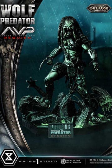 Alien vs. Predator Real Elite Masterline Series Statue 1/3 Requiem Wolf Predator Deluxe Bonus Ver. 95 cm