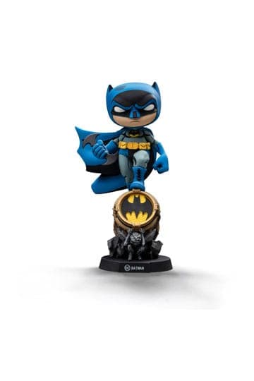 Batman Mini Co. PVC Figure Batman on Bat-Signal (Blue Variant) 15 cm