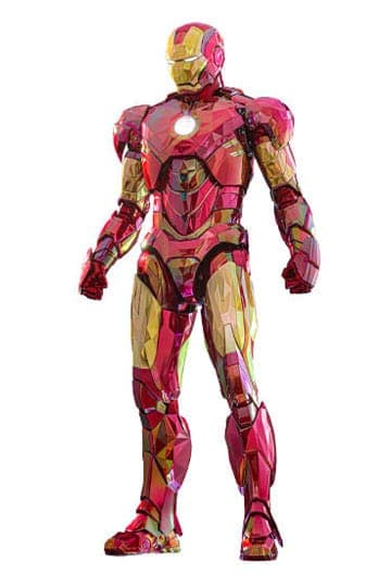 Iron Man Movie Masterpiece Diecast Action Figure 1/6 Iron Man Mark VI (Fractal Armor) Hot Toys Exclusive 33 cm
