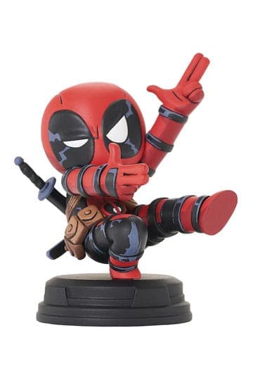 Marvel Animated Statue Deadpool (Finger Guns) 8 cm