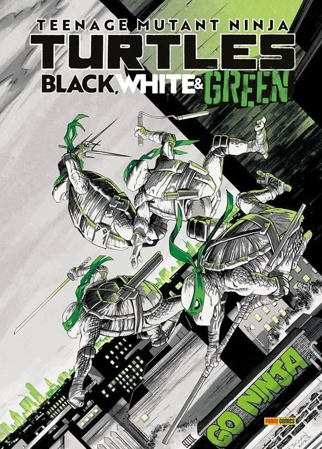 Teenage Mutant Ninja Turtles - Black, White & Green - Panini Comics - Italiano