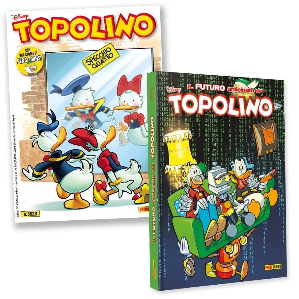 Topolino - Supertopolino 3629 + Topolibro "Il Futuro Anticipato da Topolino" - Panini Comics - Italiano