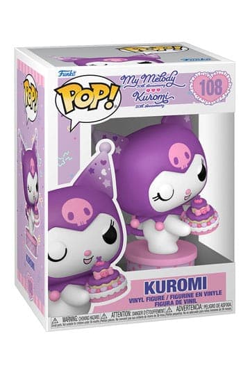 Hello Kitty and Friends Funko POP! Vinyl Figure Kuromi with Cake (20th Anniversary) 9 cm #108 - Hello Kitty