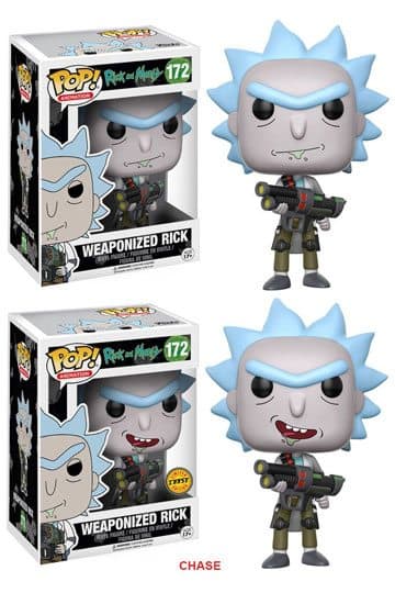 Rick and Morty Funko POP! Animation Figures Weaponized Rick CHASE 9 cm #172 - Animation