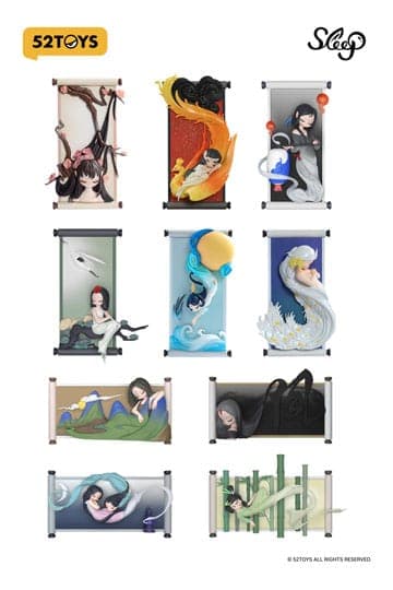 Sleep Blind Box Figures Assortment Chinese Scrolls 10 cm