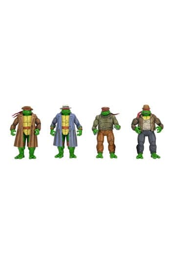 Teenage Mutant Ninja Turtles Action Figure 4 Pack Gangster Turtles 18 cm