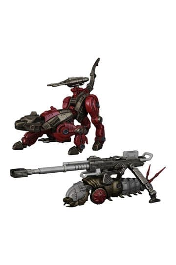 Zoids Plastic Model Kits 2-Pack 1/100 RMZ-010 Canoly Molga & Hell Cat Base Guards Sets 20 cm