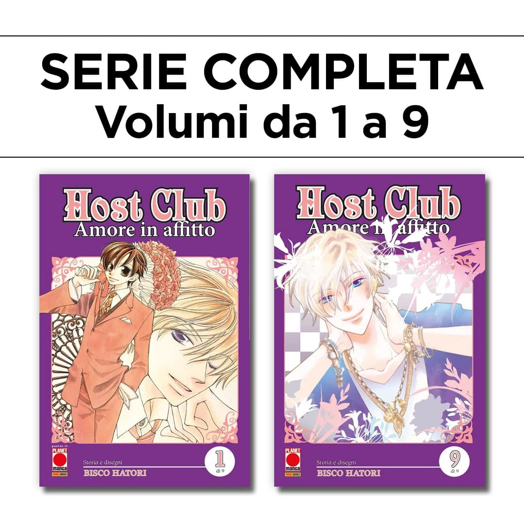 Host Club - Amore in Affitto - Double Edition 1/9 - Serie Completa - Panini Comics - Italiano
