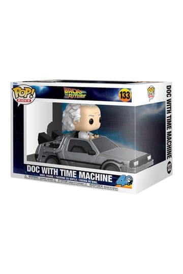 Back to the Future POP! Rides Deluxe Vinyl Doc w/Time Machine 9 cm #133 - Rides