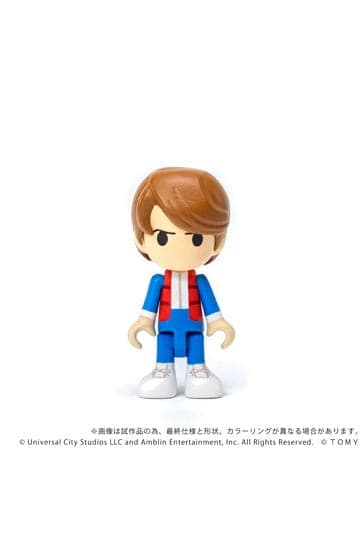 Back to the Future Q-Village Vehicle with mini-figures Time Machine 9 cm