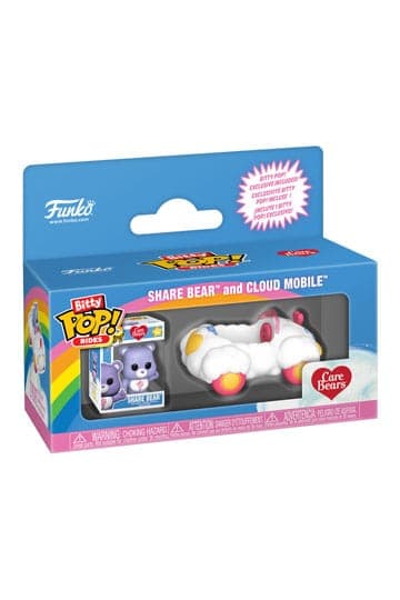Care Bears Bitty POP! Rides Vinyl Figure Share Bear and Cloud Mobile - Rides