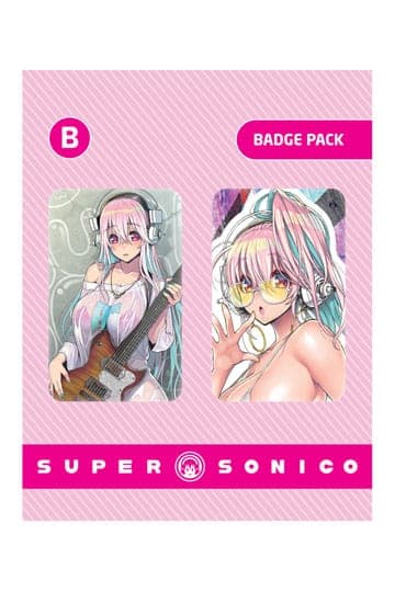 Super Sonico Pin Badges 2-Pack Set B
