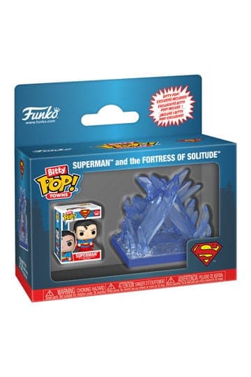 DC Comics Bitty Funko POP! Towns Vinyl Figure Superman and the Fortress of Solitude - Towns