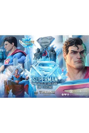 DC Comics Throne Legacy Collection Statue Statue 1/4 Superman Fortress of Solitude on Throne (Design by Gabriele Dell'Otto) Ultimate Version 52 cm