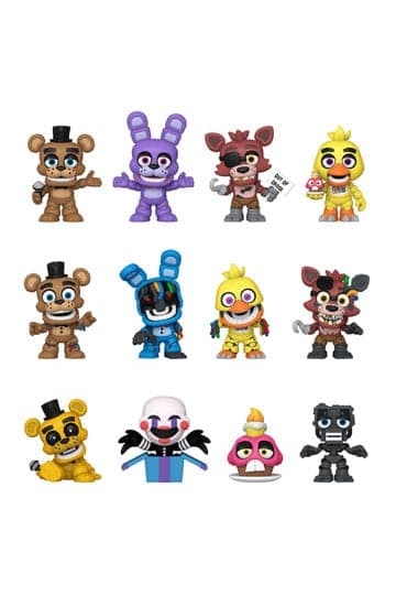 Five Night's at Freddy Mini Figures FNAF (10y Anniversary) 5 cm