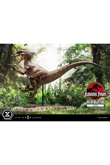 Jurassic Park Prime Collectibles Statue 1/10 Velociraptor Jump 21 cm