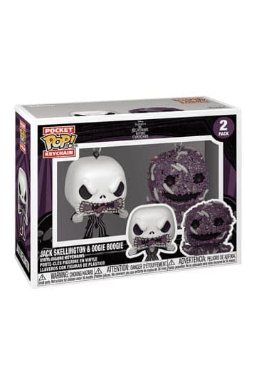 Nightmare Before Christmas Funko POP! Vinyl Keychain 2-Pack Jack/Oogie 4 cm - Keychain