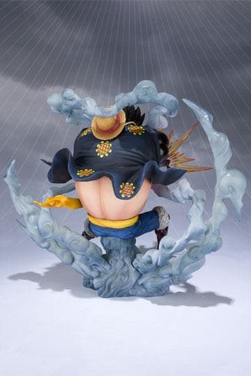 One Piece FiguartsZERO PVC Statue Monkey D. Luffy Gear 4 Leo Bazooka Reissue 18 cm