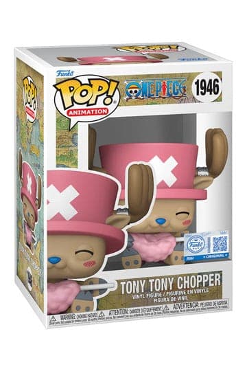 One Piece Funko POP! Animation Vinyl Figure Tony Tony Chopper with Cotton Candy heo Exclusive 9 cm #1946 - Animation