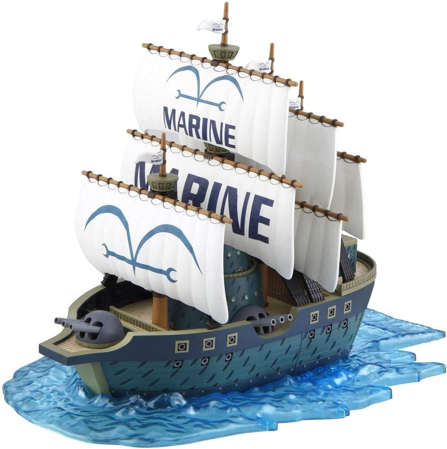 One Piece - Grand Ship Coll Marine Ship - Bandai Model Kit 14cm