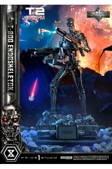Terminator 2 Museum Masterline Series Statue 1/3 Judgment Day T800 Endoskeleton Deluxe Bonus Version 74 cm
