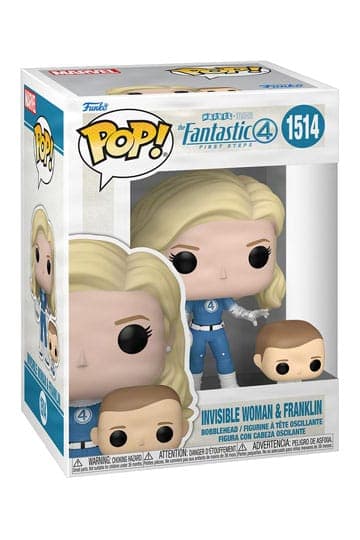 The Fantastic Four: First Steps POP! & Buddy Marvel Vinyl Figure Invisible Woman & Franklin 9 cm #1514 - Marvel