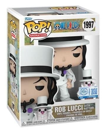 One Piece Funko POP! & Buddy Animation Vinyl Figures Rob Lucci with Hattori 10 cm #1997 - Animation