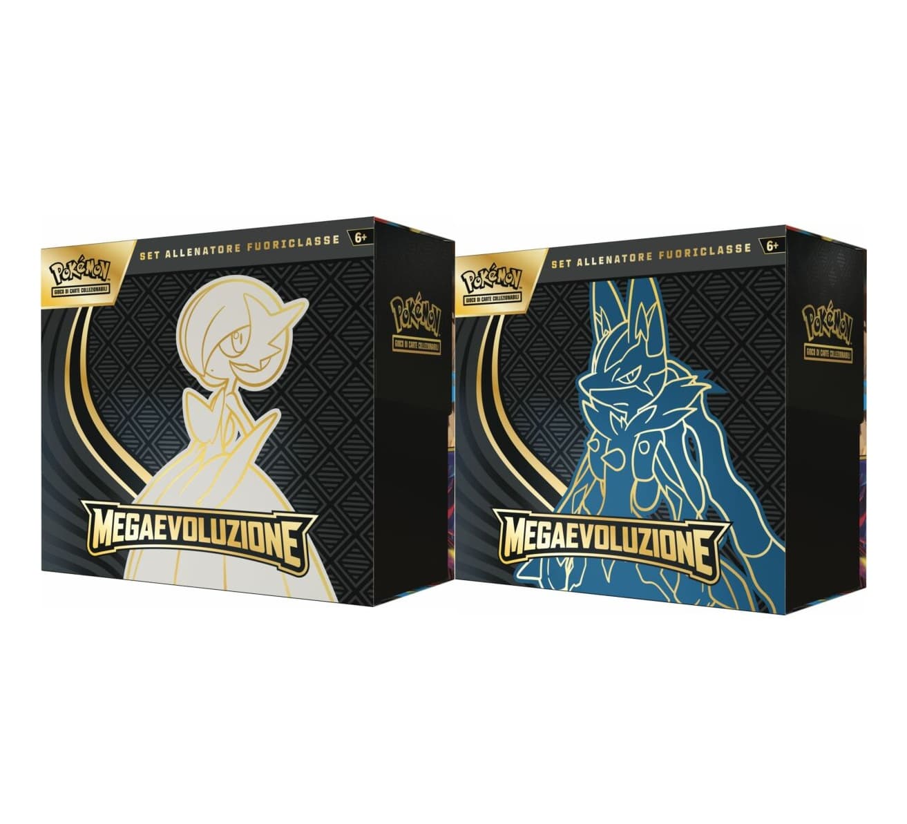 Pokémon Megaevoluzione - 2x ETB Set Allenatore Fuoriclasse Mega Lucario Mega Gardevoir - Italiano
