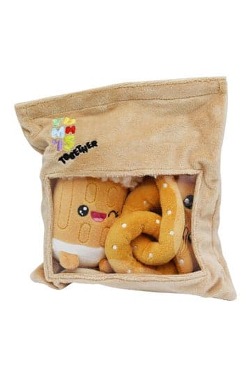 Yummis Together Plush Figures 2 Pack Pretzel & Beer in Take Away Bag 21 cm