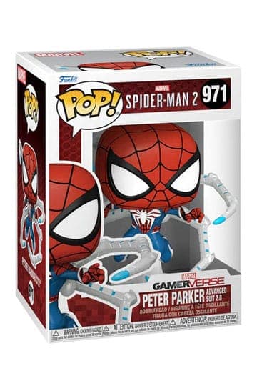 Spider-Man 2 Funko POP! Games Vinyl Figure Peter Parker Suit 9 cm #971 - Games