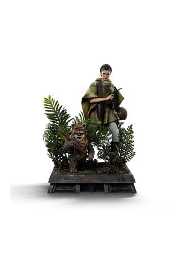 Star Wars Episode VI Art Scale Statue 1/10 Leia and Wicket 21 cm