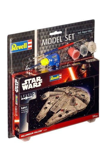 Star Wars Model Kit 1/241 Model Set Millennium Falcon 10 cm