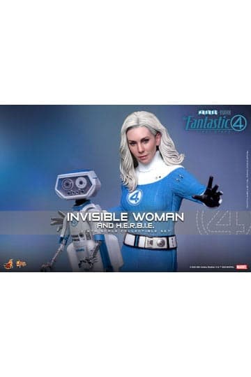 The Fantastic Four: First Steps Movie Masterpiece Action Figure 2-Pack 1/6 Invisible Woman & H.E.R.B.I.E. 28 cm