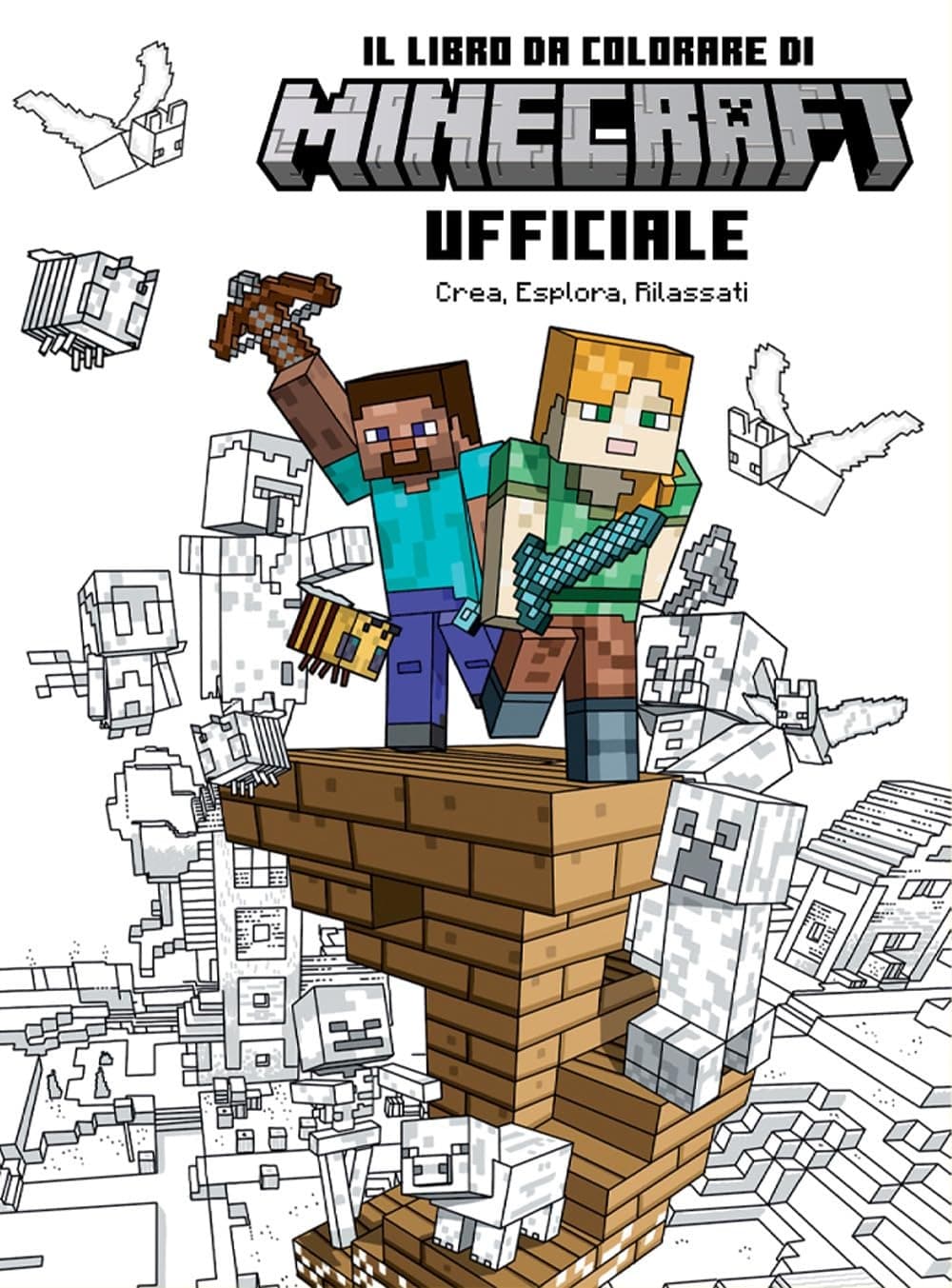 Il Libro da Colorare di Minecraft Ufficiale - Gigaciao - Italiano