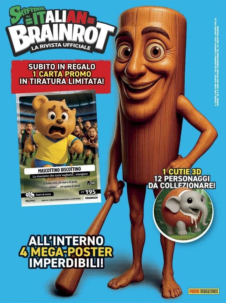 Skifidol Italian Brainrot - La Rivista Ufficiale 3 - Panini Junior 20 - Panini Comics - Italiano