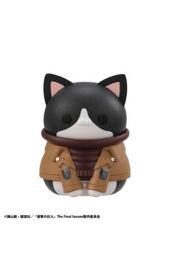 Attack on Titan Mega Cat Project Attack on Tinyan Trading Figures Gathering Scout Regiment danyan! 3 cm Assortment (8)