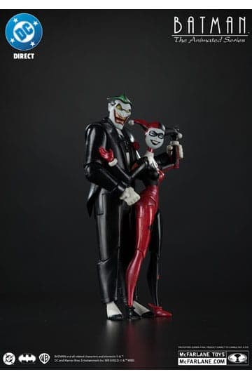 Batman: The Animated Series DC Direct Action Figures Harley Quinn & The Joker (Mad Love) (Gold Label) 18 cm