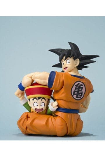 Dragon Ball S.H.Figuarts Action Figure Son Goku & Son Gohan Kid & Kintoun 14 cm & 6 cm