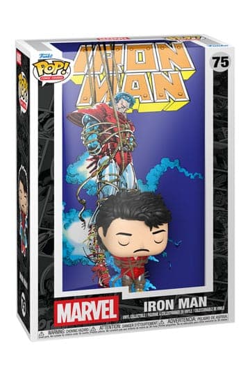 Marvel Funko POP! Comic Cover Vinyl Figure IronMan'68 9 cm #75 - Comic Covers