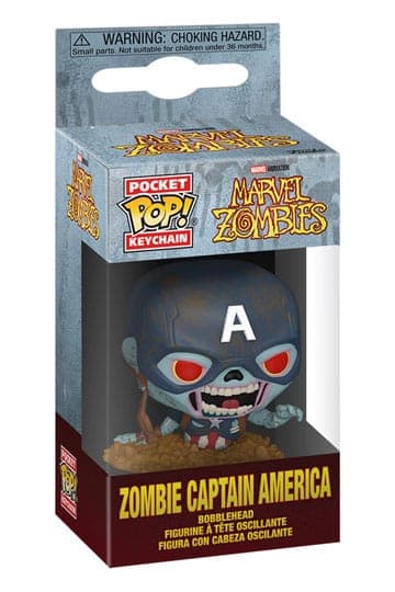 Marvel Zombies Funko POP! Vinyl Keychains 4 cm Captain America - Heroes