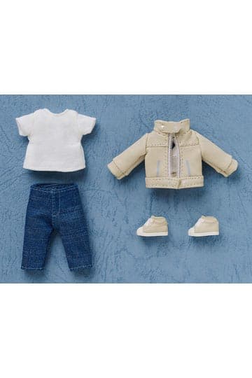 Nendoroid Doll Figures Outfit Set: Leather Jacket (Ivory)