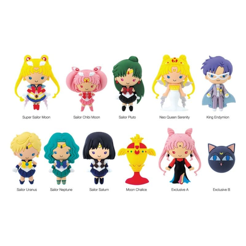 Sailor Moon – 3D Figural Keyring – Series 2 – Mystery Pack – Monogram - Mini Figure 5 Cm