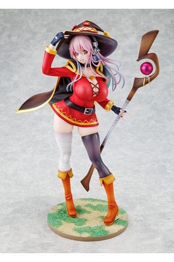 Super Sonico x Konosuba PVC Statue 1/7 Super Sonico Megumin collaboration Ver. 25 cm
