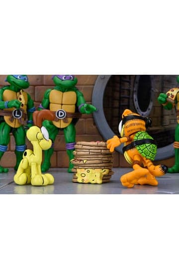 Teenage Mutant Ninja Turtles (Archie Comics) x Garfield Action Figure 2-Pack Ultimate Garfello & Odie 10 cm